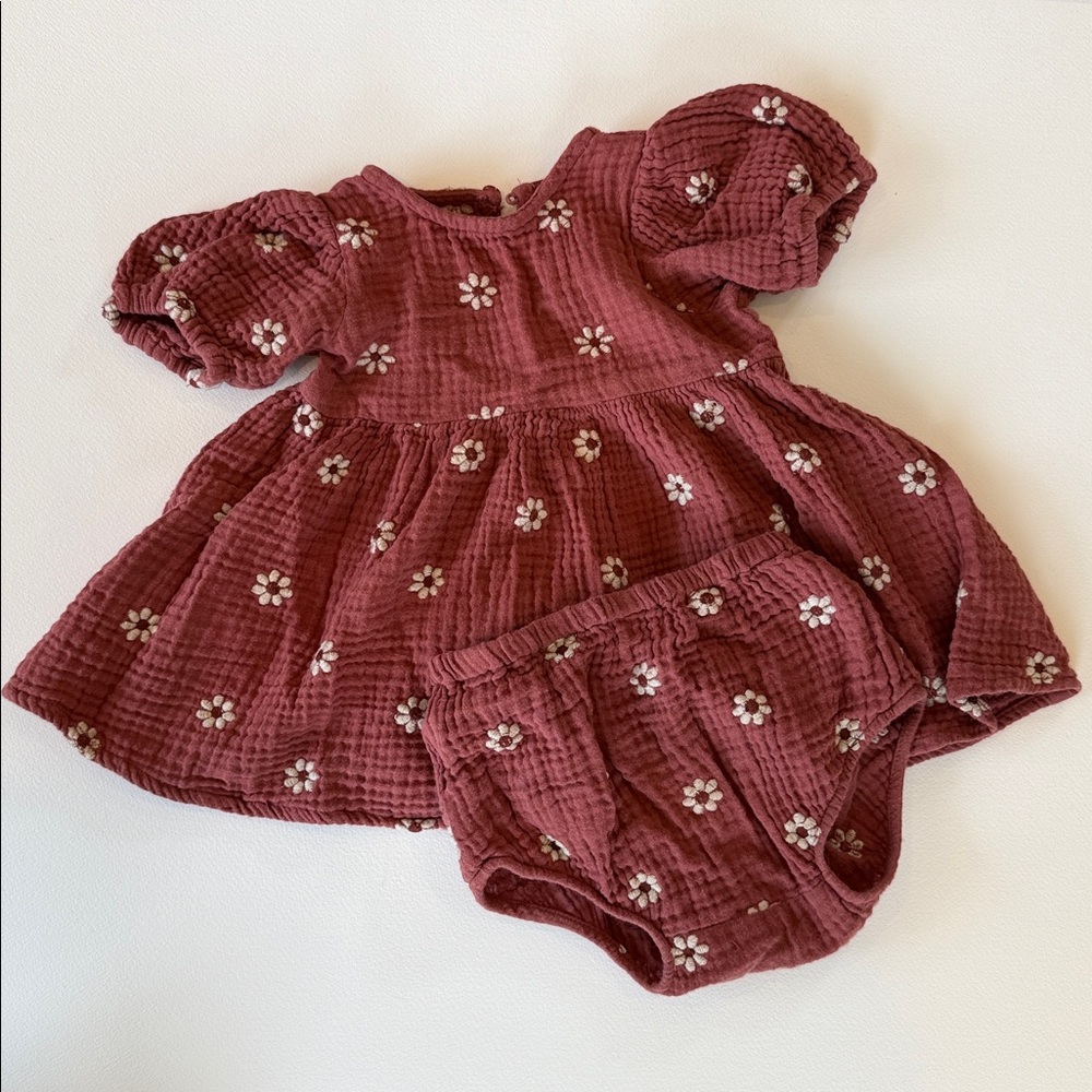Adorable Floral Baby Dress with Bloomers